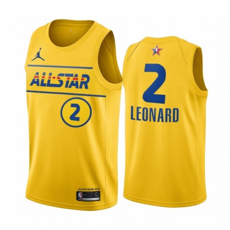 Maillot Basket Los Angeles Clippers Kawhi Leonard 2 2021 All-Star Jordan Brand Gold Swingman - Homme